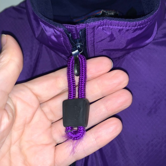 Patagonia Vintage 80s Two Tone Windbreaker Jacket Blue Purple Full Zip Medium - Picture 2 of 7
